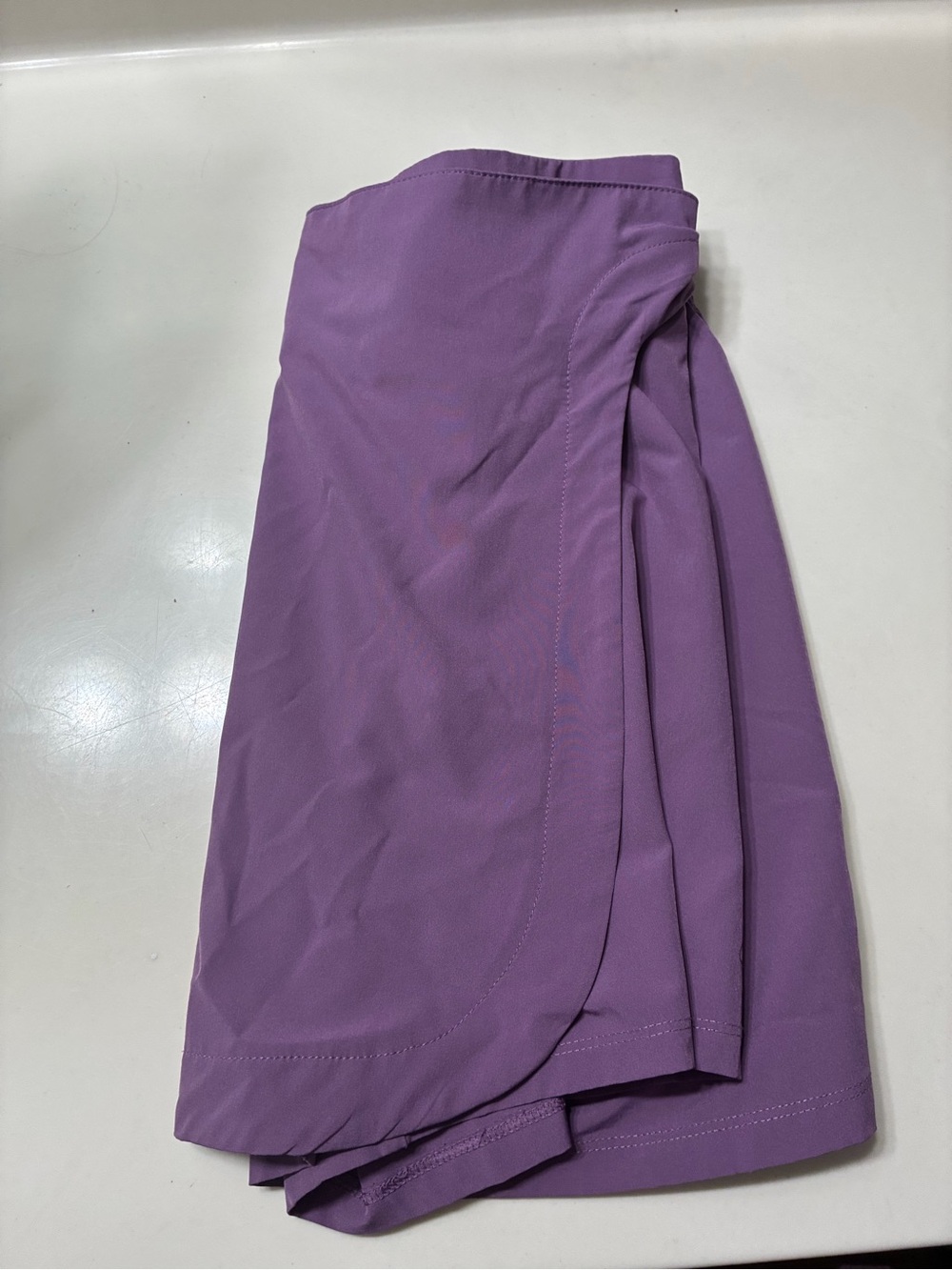 Girls' Purple Skort with Wrap-Front Style